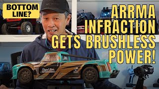 Arrma Infraction Mega gets Brushless Power  Pros cons and is it worth it [upl. by Pollie]