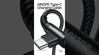 AINOPE 2Pack Type C Charging Cable – 66ft 31A Fast Charge Right Angle Nylon Braided [upl. by Ylloh295]