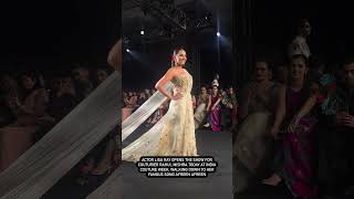 ACTOR LISA RAY OPENS SHOW FOR COUTURIER RAHUL MISHRA TODAY AT INDIA COUTURE WEEK [upl. by Asila]