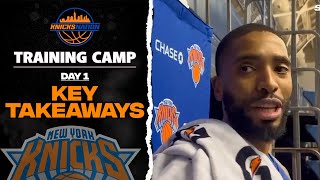 Knicks Training Camp Day 1 What We Learned So Far [upl. by Wilton]