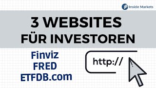 Drei nützliche Webseiten für Investoren  Aktien und ETFs [upl. by Nemrac938]