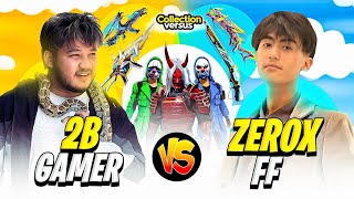 2B GAMER VS ZEROX FF🇳🇵 FIRST TIME WITH FACECAM👽 [upl. by Eerpud]