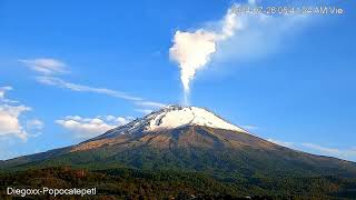 Impresionante Amanecer Del Volcan Popocatepetl 26 De 2024 [upl. by Suraved255]