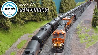 Layout Railfanning HO Scale Mainline Action [upl. by Toy]