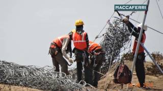 Maccaferri Rockfall Protection Works in Sapthashrungi Gad India [upl. by Notxarb]