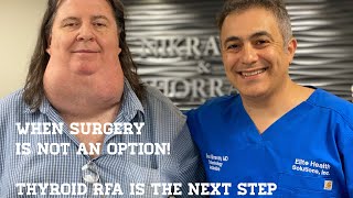 Thyroid Radiofrequency Ablation RFA a patient in need of help Sean Nikravan MD [upl. by Arihay]