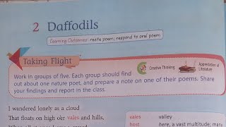 Daffodils poem by William Wordsworth class 6 [upl. by Aleiram843]