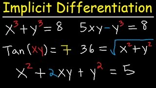 Implicit Differentiation Explained  Product Rule Quotient amp Chain Rule  Calculus [upl. by Htiekal183]