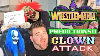 GRIMS WWE WRESTLEMANIA 34 PREDICTIONS STALKED BY CREEPY KLOWN [upl. by Giliana]