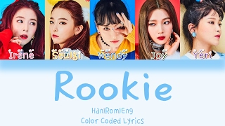 Red Velvet  Rookie HANROMENG Color Coded Lyrics [upl. by Keene]