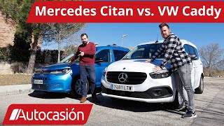 Mercedes CITAN vs VW CADDY 2022 Comparativa  Test  Review en español  Autocasión [upl. by Halstead956]