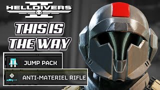 Mandalorian Build  Jump Pack amp AntiMaterial Rifle  Helldivers 2 [upl. by Clarence]