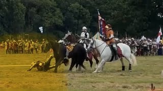 Guy THROWN OFF Horse in Reenactment GONE WRONG [upl. by Nollie]