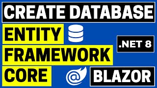 Create a database using Entity Framework Core in Blazor [upl. by Lynette]