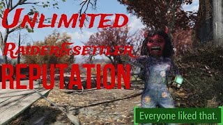 Fallout 76 New Unlimited SettlerRaider ReputationEasy [upl. by Oona]