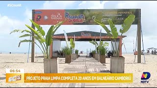 Projeto Praia Limpa completa 20 anos em Balneário Camboriú sensibilização continua após o Carnaval [upl. by Derna]