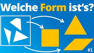 Formen zusammensetzen  Räumliches Vorstellungsvermögen  1 [upl. by Clari54]