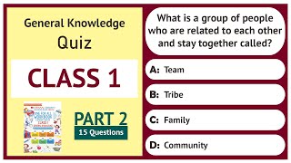 Class 1 GK Quiz  Part 26  15 Important Questions  Grade 1 GK  Oswaal Books  General Knowledge [upl. by Py]