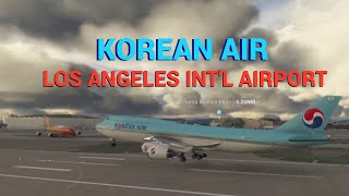 Korean Air Takeoff Los Angeles INTL Airport Cloudy sky  3 Minutes of Aviation aviation aircraft [upl. by Seira849]