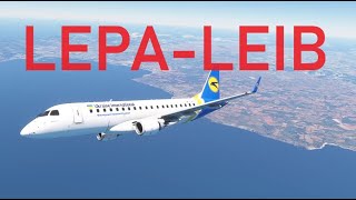 Flug von Mallorca nach Ibiza mit Embraer 175 Ukraine International Airlines [upl. by Gastineau]