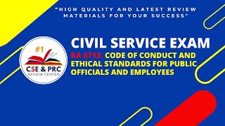 Civil Service Exam Drill for 2024 RA 6713 CODE OF CONDUCT AND ETHICAL STANDARDS [upl. by Eiramac629]