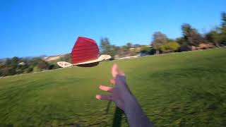 Tiny Tail mini Catapult Action Free Flight Glider [upl. by Ramburt94]