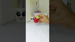 DIY Cute 🍓 phone stand  Bookstand [upl. by Aicilak]