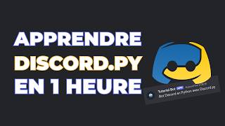 Comment créer un bot discord en Python  Cours complet pour apprendre Discordpy en 1 heure 2024 [upl. by Shannan211]