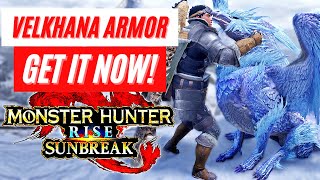 New Velkhana Armor How To Get It NOW DLC Monster Hunter Rise Sunbreak Capcom ID News [upl. by Marylynne]