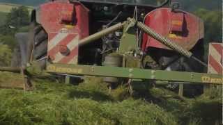 Grassilage mit Hirschpower auf dem Friedrichshof 8335R 7810 7710 7350i pro drive [upl. by Alyehs]