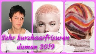 Die aktuelle 20 Ideen zu sehr kurzhaarfrisuren damen 2019 [upl. by Aynom]