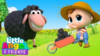 Baa Baa Black Sheep  Classic Nursery Rhyme  Little Angel And Friends Kid Songs [upl. by Lodhia]