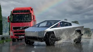 Realistic Hydroplane and Icy Crashes 05  BeamNGdrive [upl. by Aliuqet]