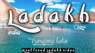 Epic Drone views at Pangong lake Leh chal ladakh mein Ep4 Nubra to Pangong  Traveling Mondays [upl. by Laetitia]