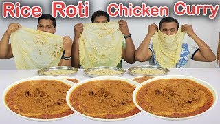 EATING 3KG BUTTER CHICKEN CURRY 3 RUMALI ROTI AND 3 PLATE JEERA RICE CHALLENGE [upl. by Brunhild]