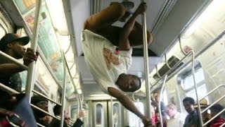 NYC Police to Subway Acrobats Sit Down [upl. by Llerrahs622]