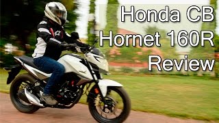 Honda CB Hornet 160R Review amp Test Ride Report [upl. by Ellehcar]