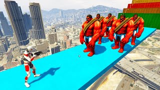 GTA 5 Epic Ragdolls  SpiderMan Frees Minions with Lazer JumpsFunny moments ep75 [upl. by Hartnett]