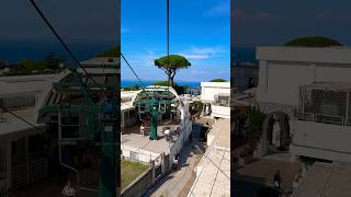 🇮🇹 chairlift of anacapri capri capriisland visititaly travellingwithoutmoving [upl. by Esej]