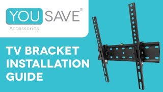 TV Wall Bracket Installation Guide  The Yousave Accessories Easy To Follow Wall Mount Tutorial [upl. by Agamemnon329]