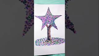 Dots star ✨ tree shorts trending art colour [upl. by Angelique]