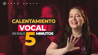 EJERCICIOS DE CALENTAMIENTO VOCAL EN 5 MINUTOS  PREPARA Y LIMPIA TU VOZ ANTES DE CANTAR [upl. by Gilbye]