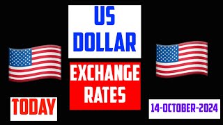 United States of American Dollar Current Currency Exchange Rates Today 14 October 2024 [upl. by Hcab353]