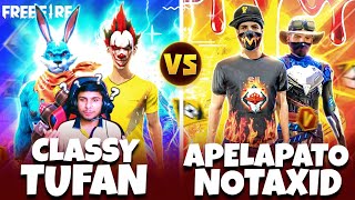 Apelapato  Notaxid vs Nonstop Gaming  NXT Classy 🔥  🇧🇷 ❤️ 🇮🇳  Legendary Match  Free Fire [upl. by Annaiviv354]