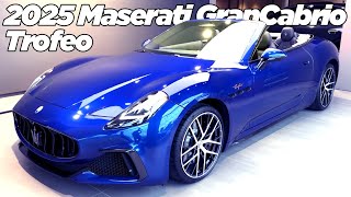 2025 Maserati GranCabrio Trofeo Interior and Exterior Walkarround [upl. by Suiddaht]