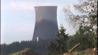 Trojan Nuclear Power Plant Cooling Tower Implosion [upl. by Nibbs]