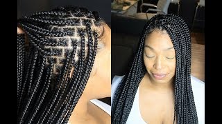 Knotless Box Braids  EVERYTHING YOU NEED TO KNOW  SLOW MOTION [upl. by Nirret]