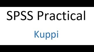 Statistical Methodology  SPSS Practical [upl. by Ragas]