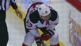 Cammalleri heads to dressing room after going awkwardly into boards [upl. by Cryan967]