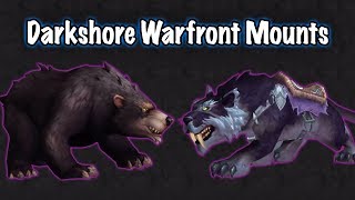 Jessiehealz  All Darkshore Warfront Rare Mounts [upl. by Ammeg]